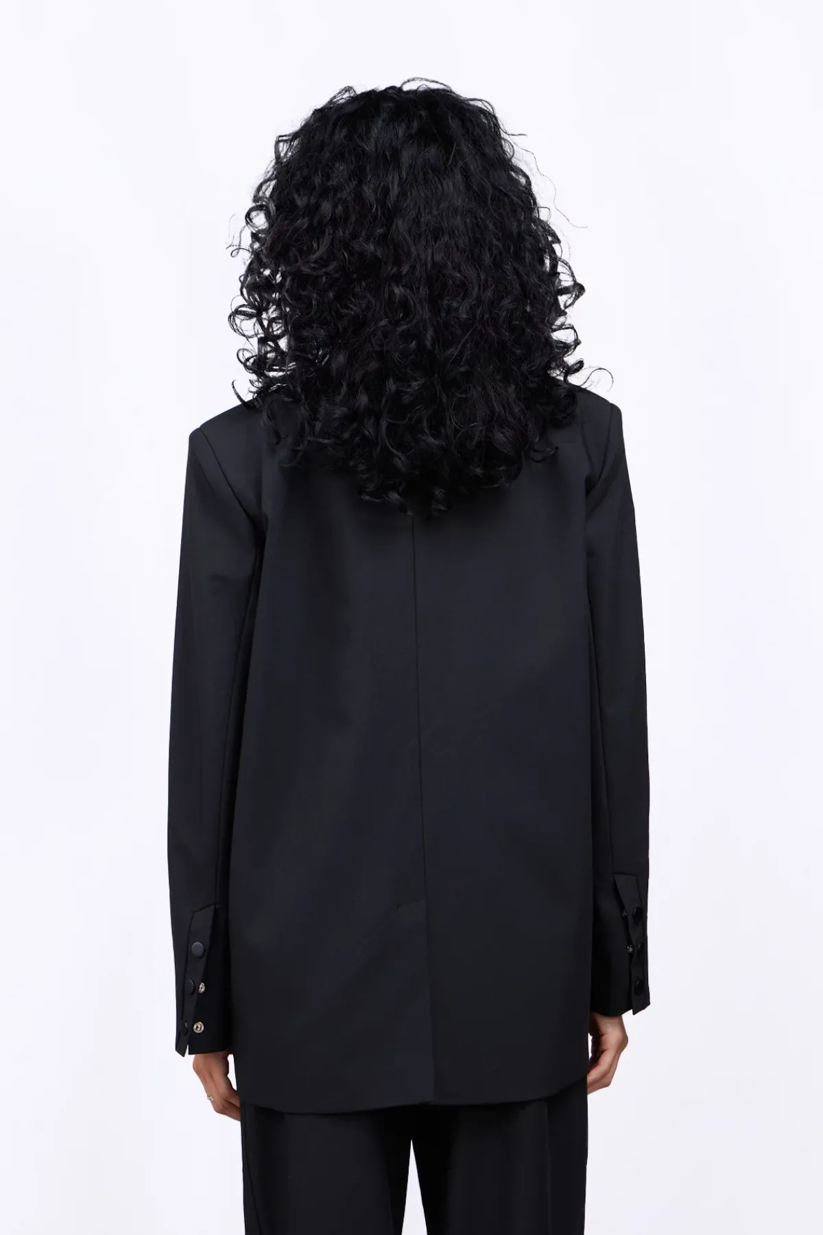 Vestes & Surchemises*Gertrude Blazer Droit Coupe Droite Camelia Black