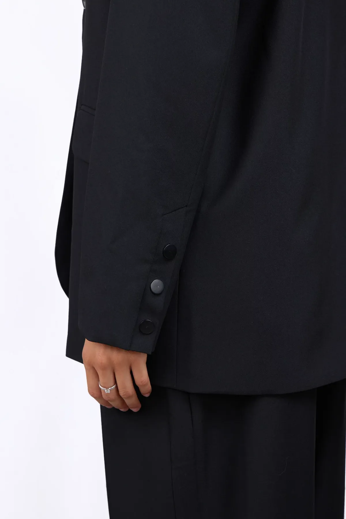 Vestes & Surchemises*Gertrude Blazer Droit Coupe Droite Camelia Black