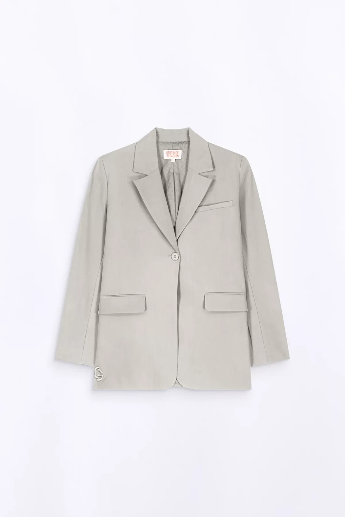 Vestes & Surchemises*Gertrude Blazer Droit Coupe Droite Camelia Dust