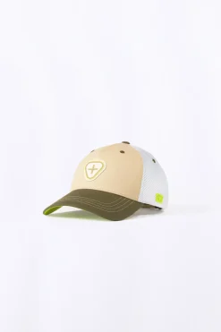 Casquettes*Gertrude Casquette Colorblock Avec Logo En Silicone Billy Kaki/Yellow