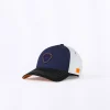 Casquettes*Gertrude Casquette Colorblock Avec Logo En Silicone Billy Navy/Orange