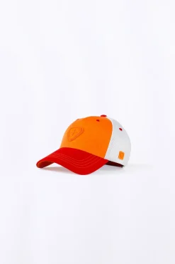 Casquettes*Gertrude Casquette Colorblock Avec Logo En Silicone Billy Orange/Rouge