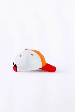 Casquettes*Gertrude Casquette Colorblock Avec Logo En Silicone Billy Orange/Rouge