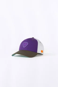 Casquettes*Gertrude Casquette Colorblock Avec Logo En Silicone Billy Violette