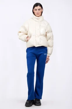 Doudounes Courtes*Gertrude Doudoune Bouffante En Nylon Brillant Emmanuelle Bright Ecru