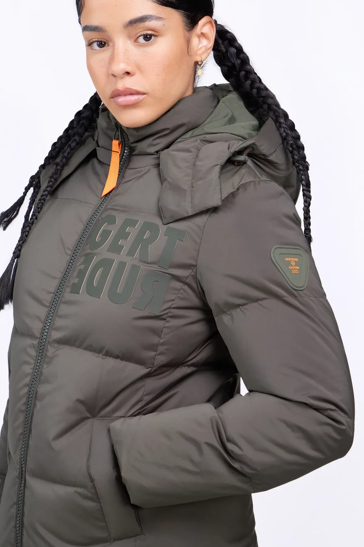 Doudounes Courtes*Gertrude Doudoune Courte Ajustee Ania Kaki