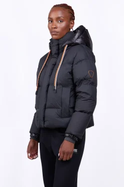 Doudounes Courtes*Gertrude Doudoune Courte Bi-Matiere Lili Black