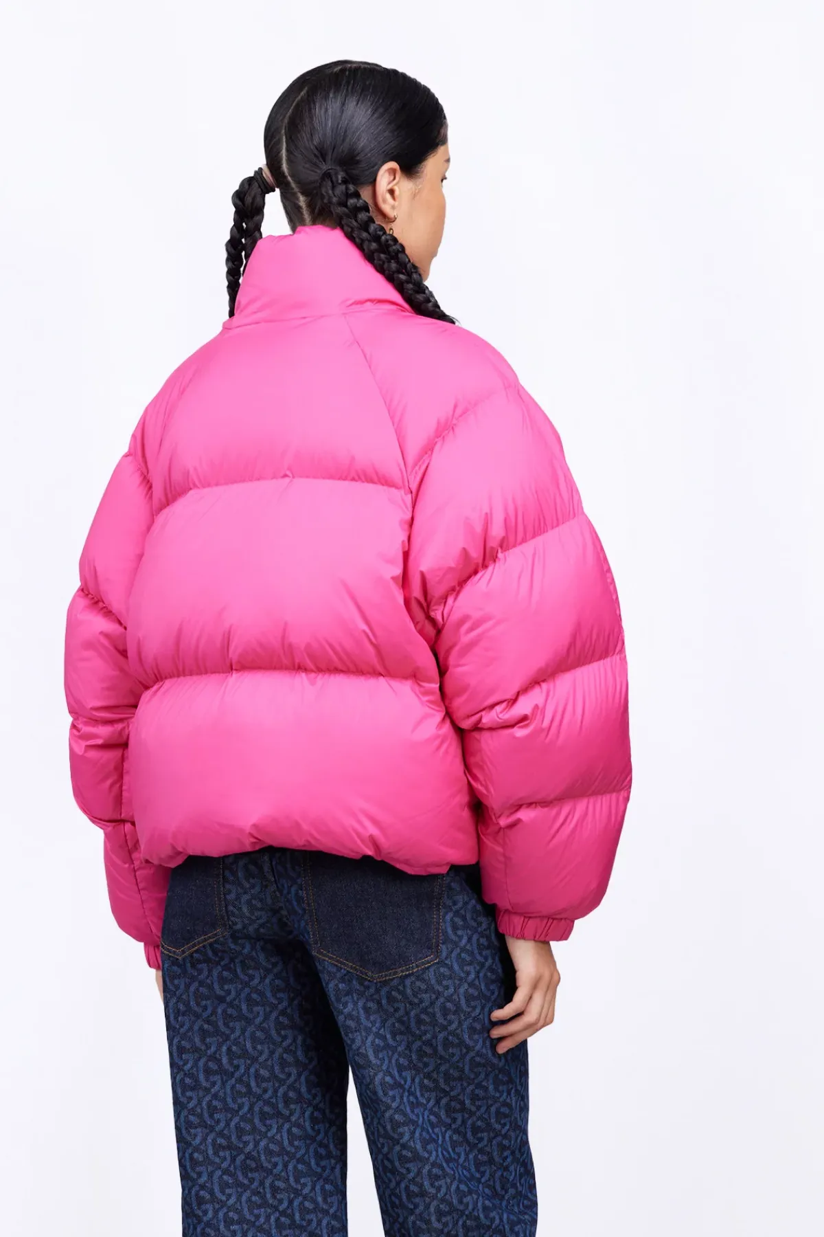 Doudounes Courtes*Gertrude Doudoune Courte Bouffante Emmanuelle Magenta