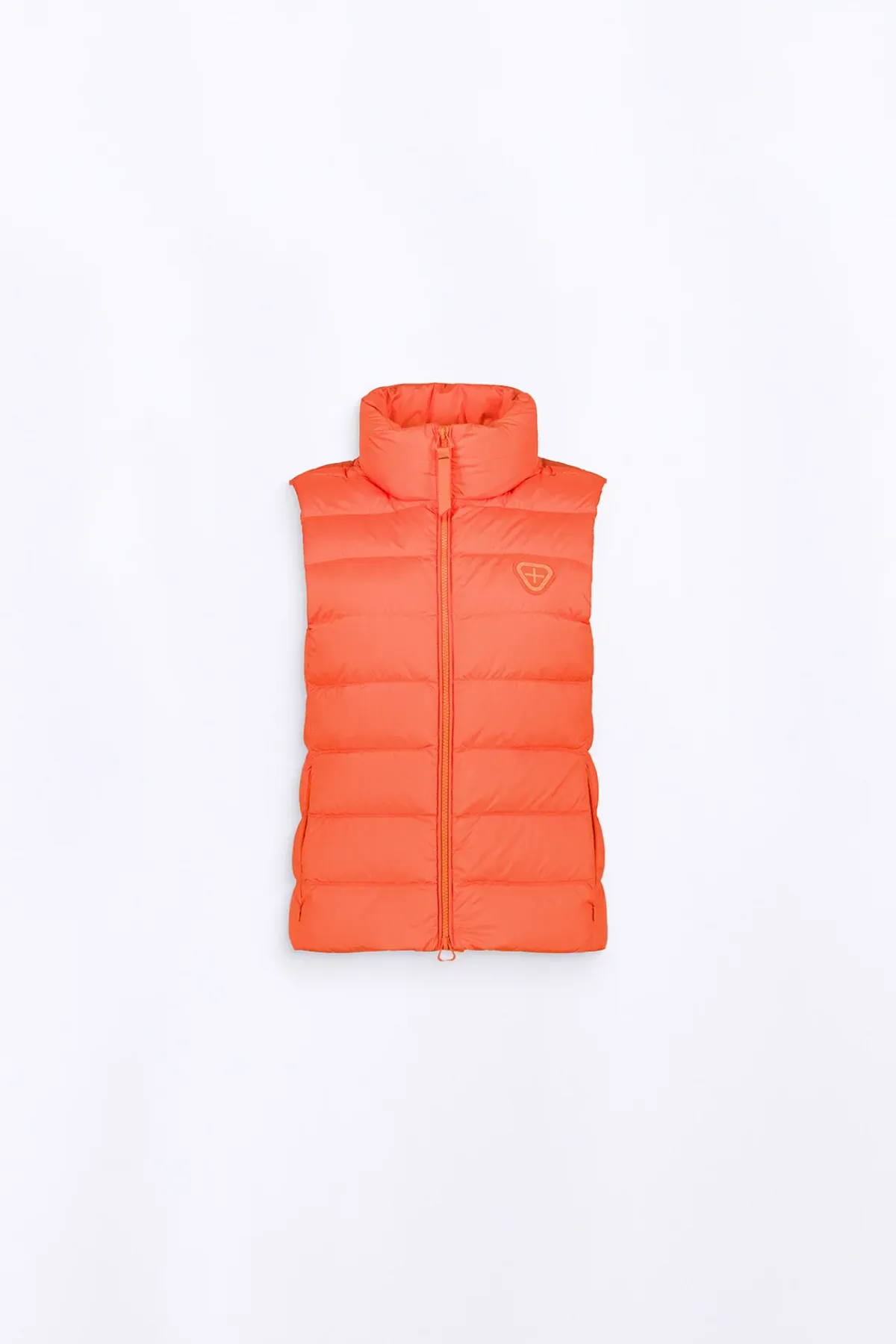 Doudounes Courtes*Gertrude Doudoune Legere Sans Manches Col Montant Rosemarie Orange