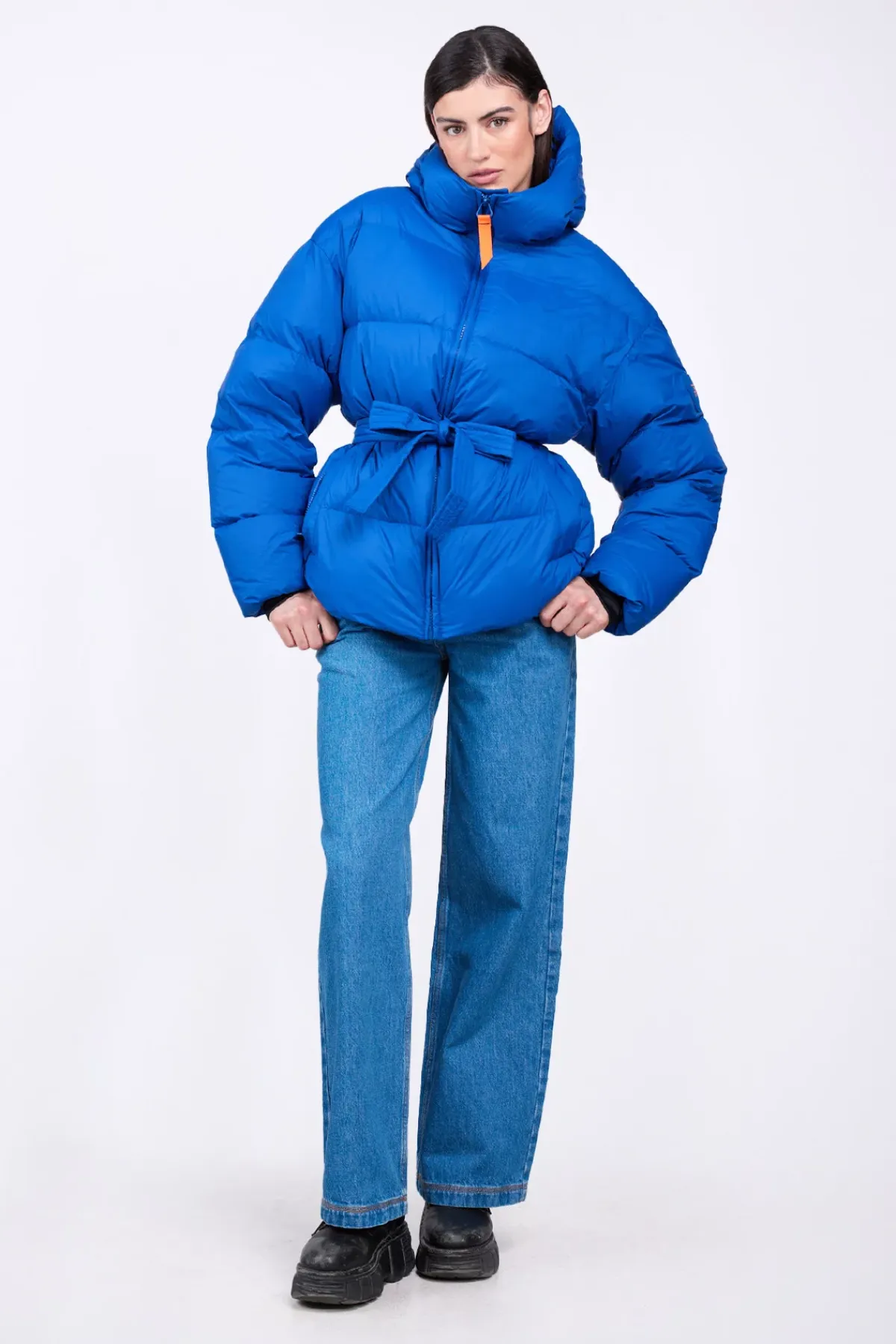 Doudounes Longues*Gertrude Doudoune Oversize Mika Worker Blue