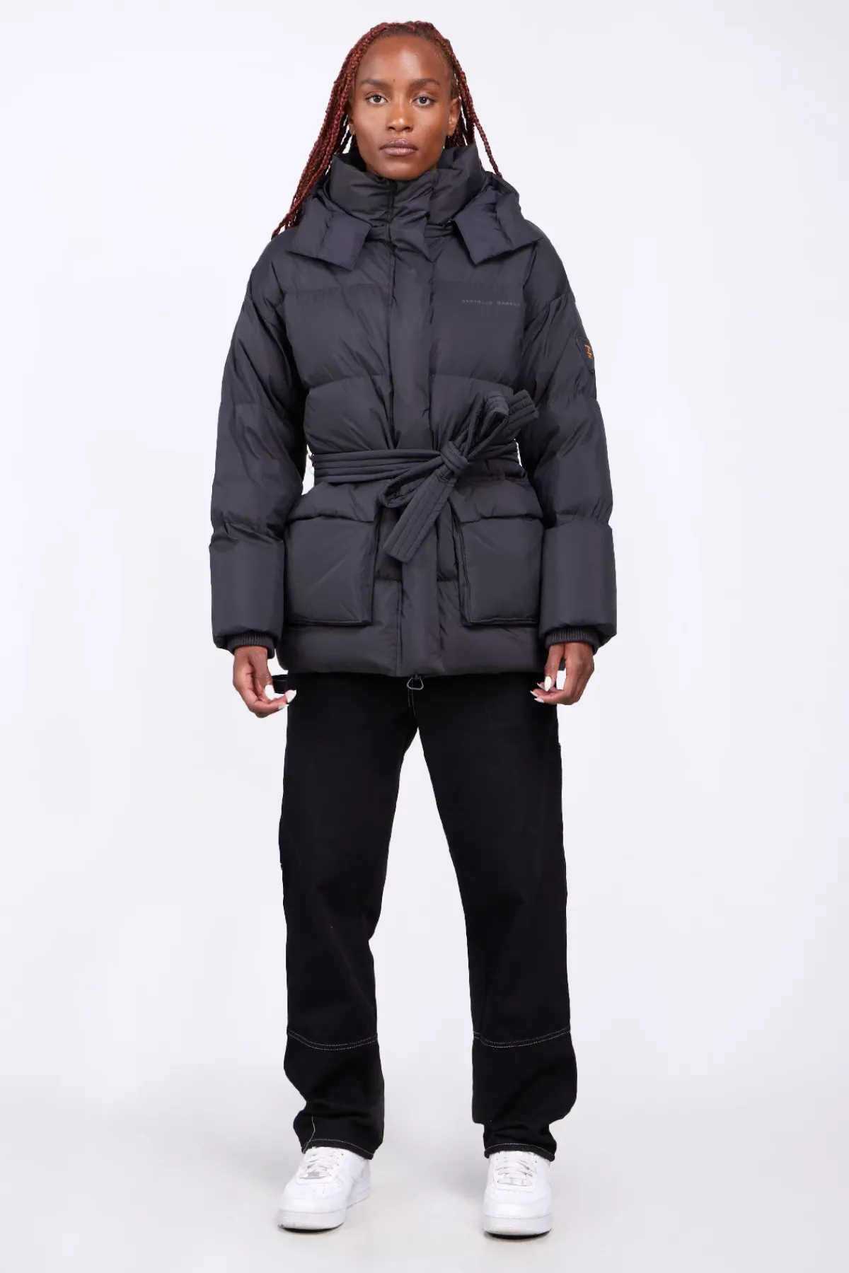 Doudounes Longues*Gertrude Doudoune Oversize Unisexe Mate Manie Texture Black