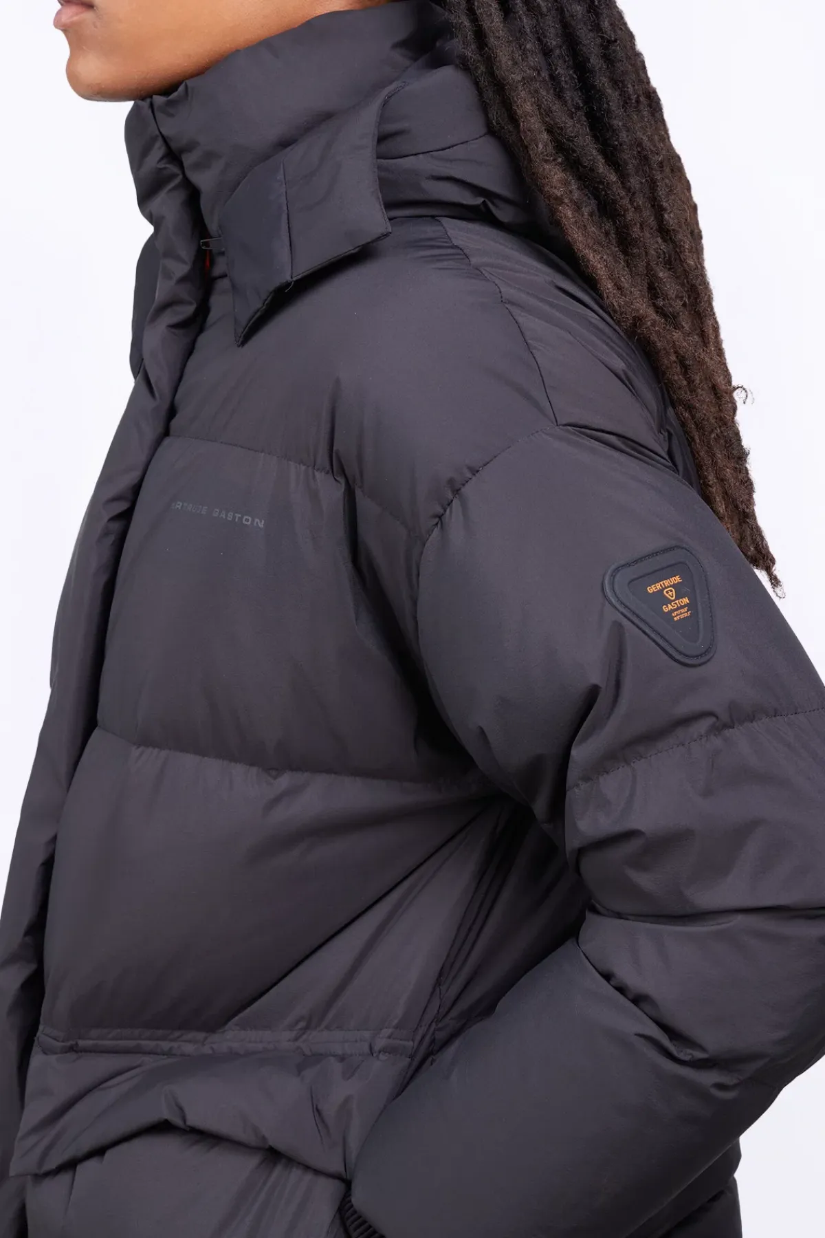 Doudounes Longues*Gertrude Doudoune Oversize Unisexe Mate Manie Texture Black
