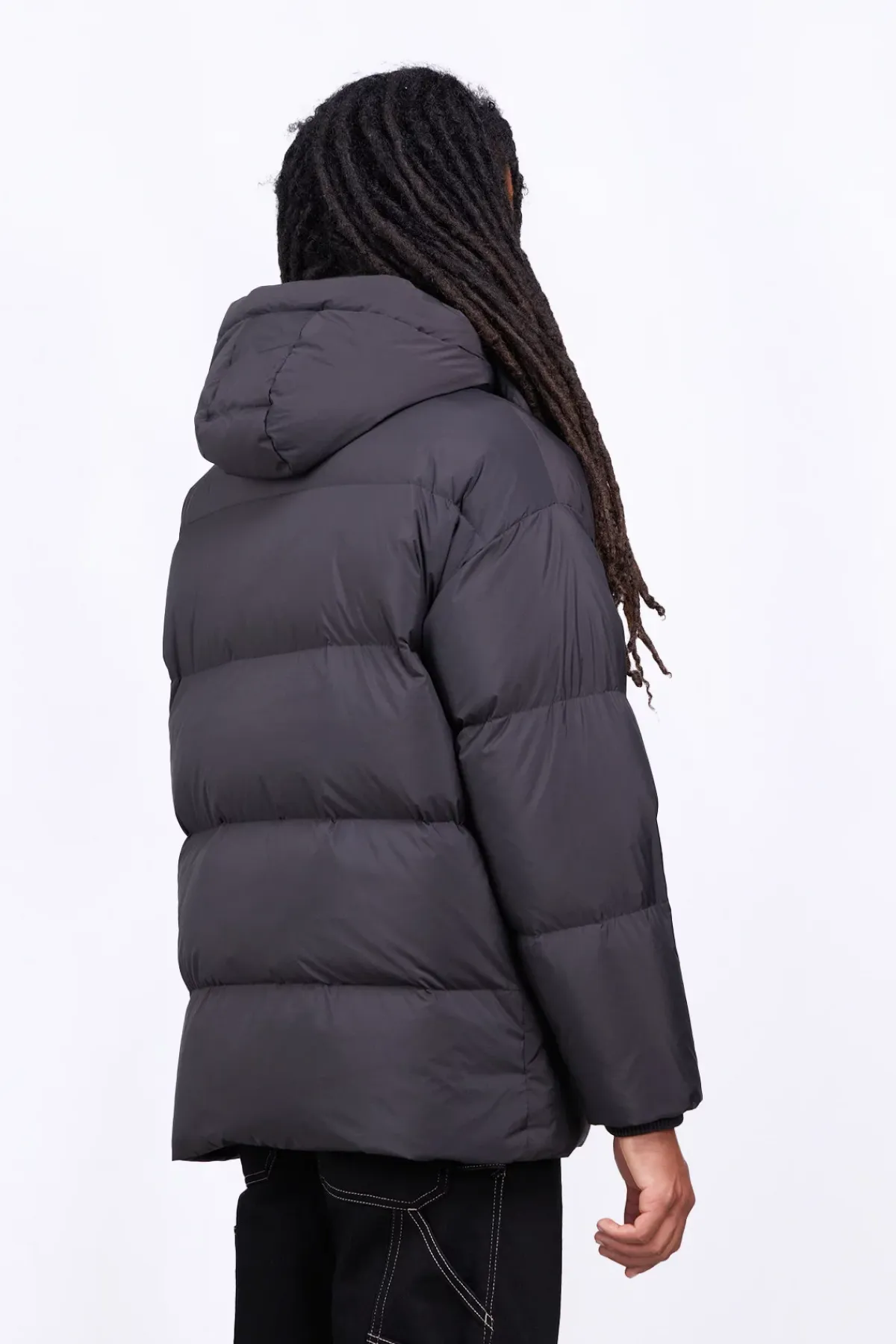Doudounes Longues*Gertrude Doudoune Oversize Unisexe Mate Manie Texture Black