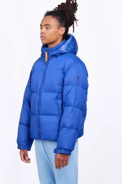 Doudounes Longues*Gertrude Doudoune Regular Homme Bi-Matiere Marcel Worker Blue