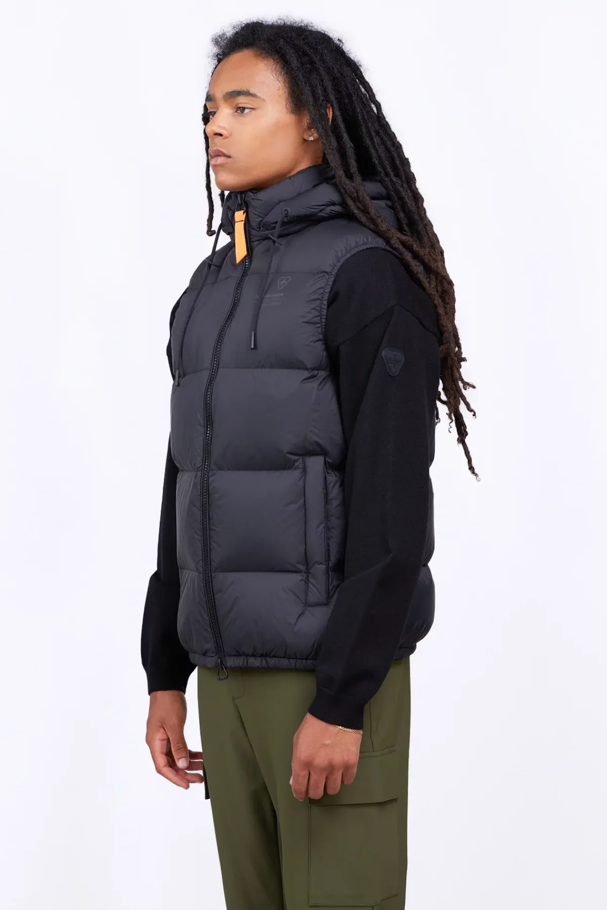 Doudounes Courtes*Gertrude Doudoune Sans Manche En Nylon Cesar Mat Black