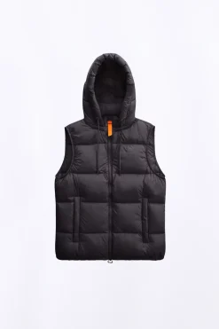 Doudounes Courtes*Gertrude Doudoune Sans Manche En Nylon Cesar Mat Black