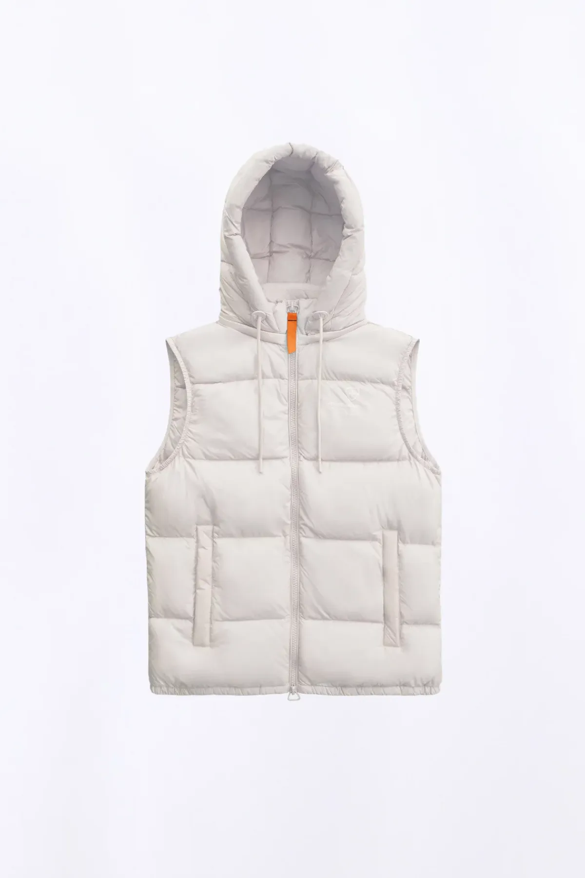 Doudounes Courtes*Gertrude Doudoune Sans Manche En Nylon Cesar Mat Ciment