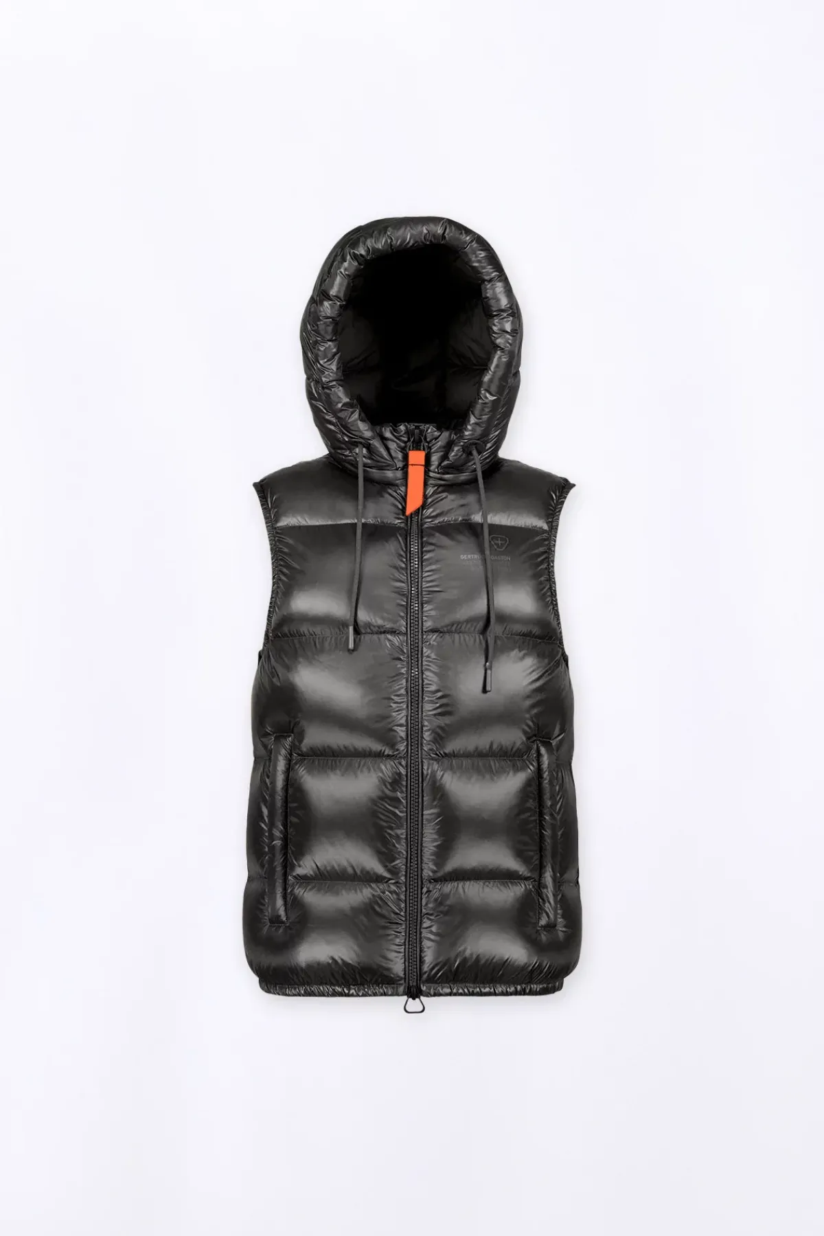 Doudounes Courtes*Gertrude Doudoune Sans Manches En Nylon Brillant Cesar Black