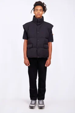 Doudounes Courtes*Gertrude Doudoune Sans Manches En Nylon Epais Cali Black