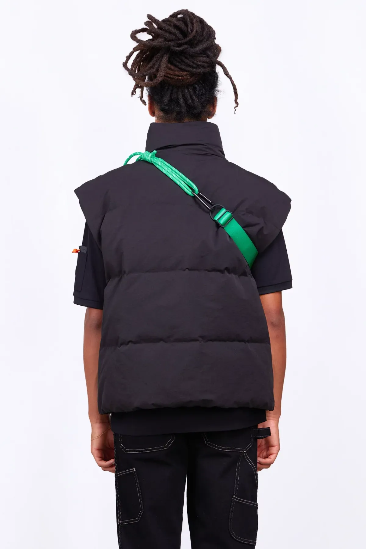Doudounes Courtes*Gertrude Doudoune Sans Manches En Nylon Epais Cali Black