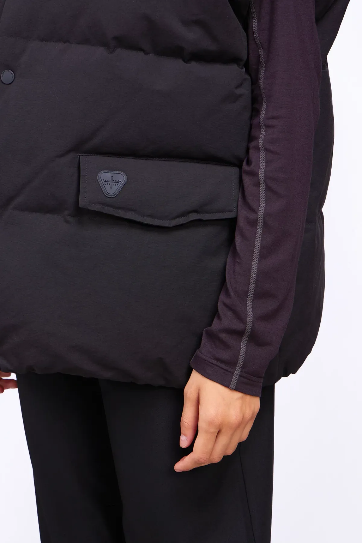 Doudounes Courtes*Gertrude Doudoune Sans Manches En Nylon Epais Cali Black