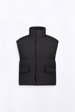 Doudounes Courtes*Gertrude Doudoune Sans Manches En Nylon Epais Cali Black