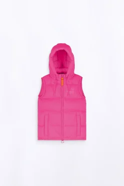 Doudounes & Vestes*Gertrude Doudoune Sans Manches Little Cesar Mat Magenta