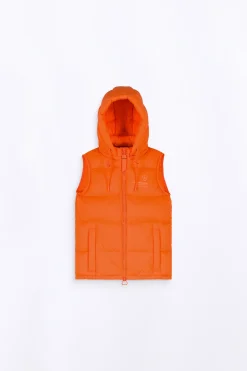 Doudounes & Vestes*Gertrude Doudoune Sans Manches Little Cesar Mat Orange
