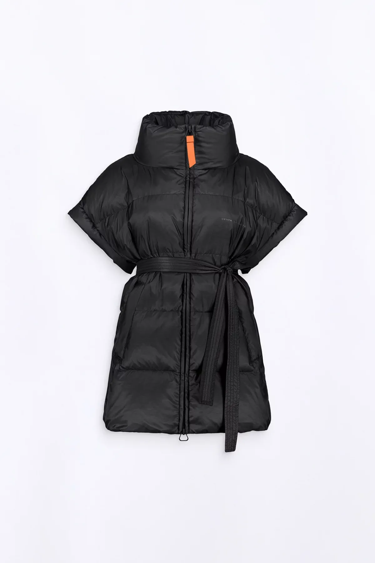 Doudounes Longues*Gertrude Doudoune Sans Manches Oversize En Nylon Ripstop Gaia Black