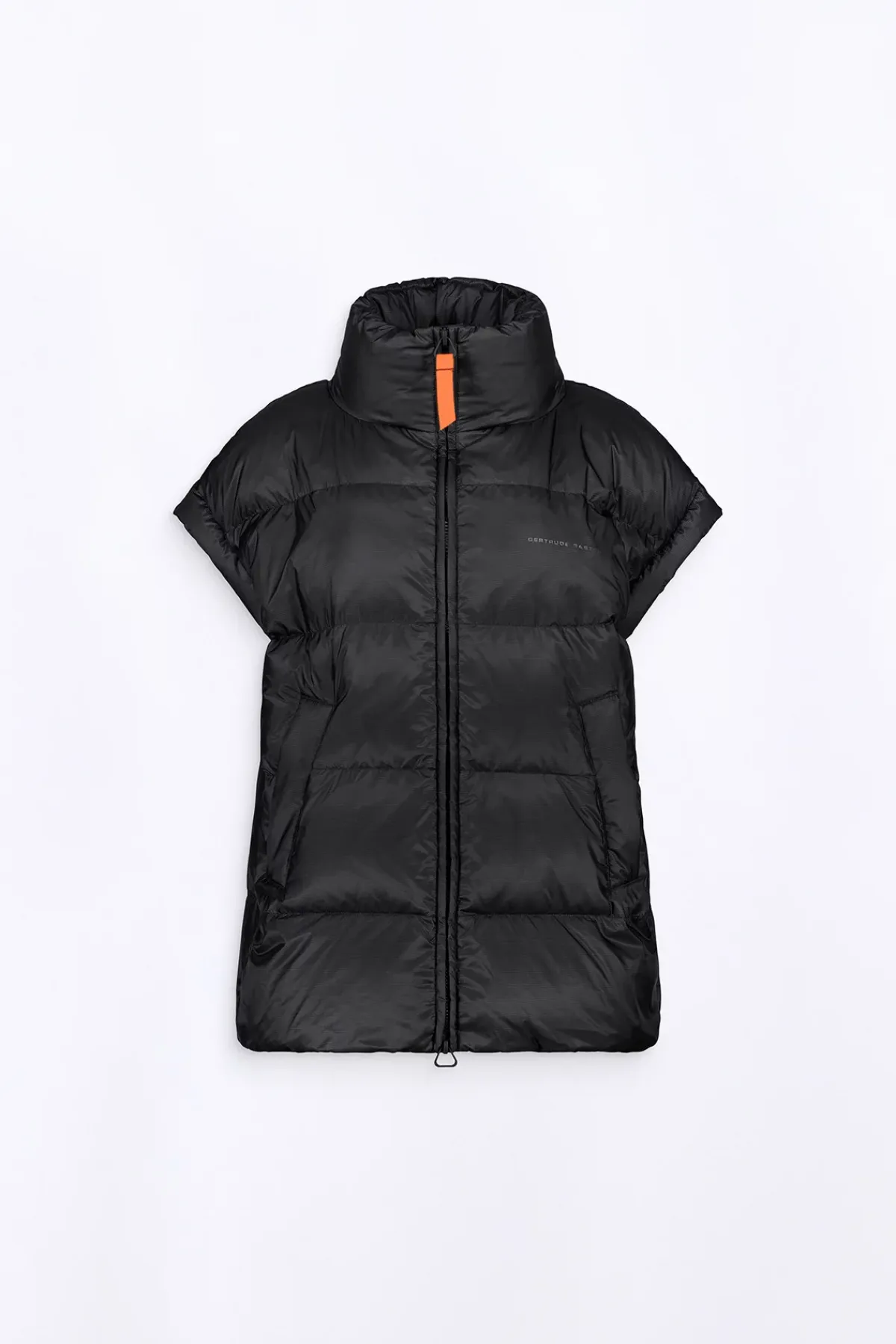 Doudounes Longues*Gertrude Doudoune Sans Manches Oversize En Nylon Ripstop Gaia Black