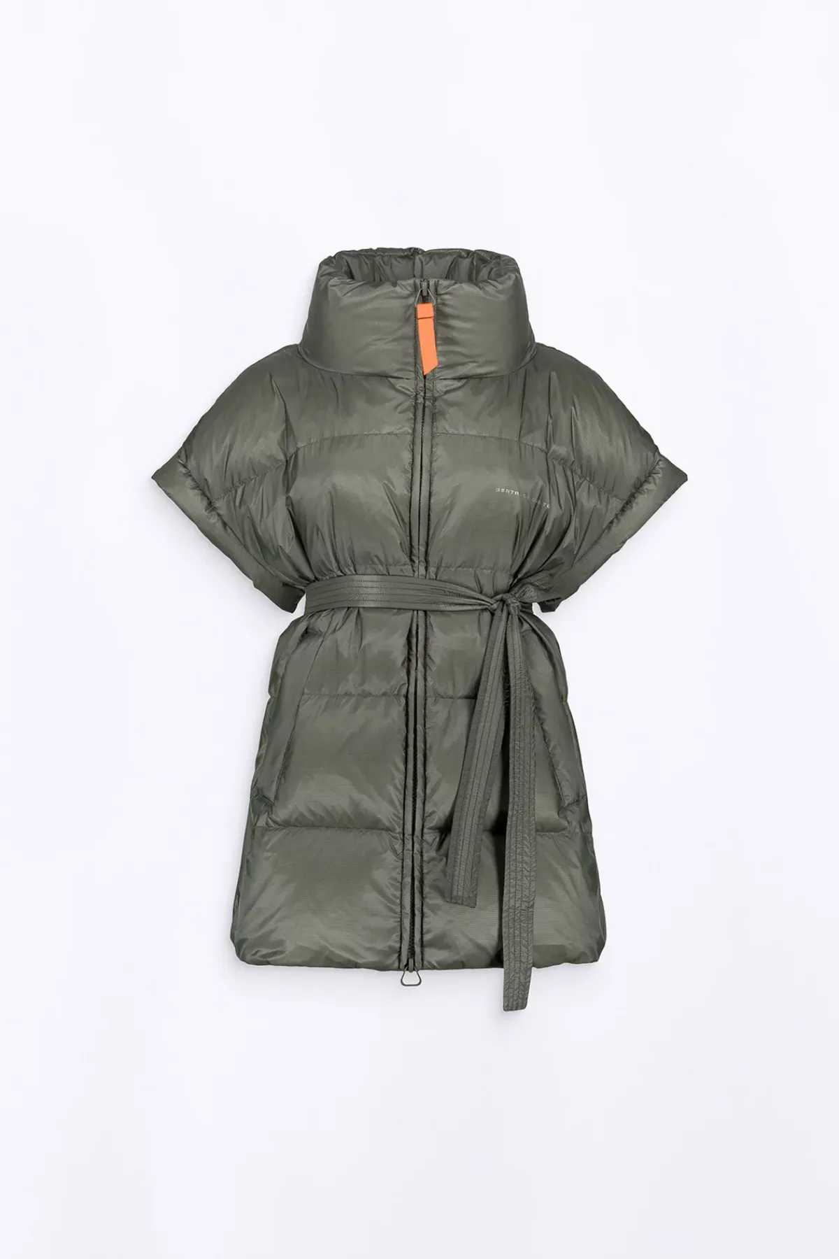 Doudounes Longues*Gertrude Doudoune Sans Manches Oversize En Nylon Ripstop Gaia Kaki
