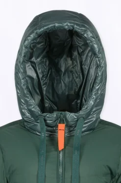 Doudounes Courtes*Gertrude Doudoune Texturee Coupe Trapeze Leslie Dark Green