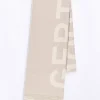 Echarpes & Gants*Gertrude Echarpe Unisexe En Maille Jacquard Bicolore Mathilde Ciment