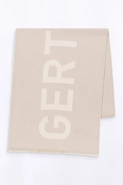 Echarpes & Gants*Gertrude Echarpe Unisexe En Maille Jacquard Bicolore Mathilde Ciment