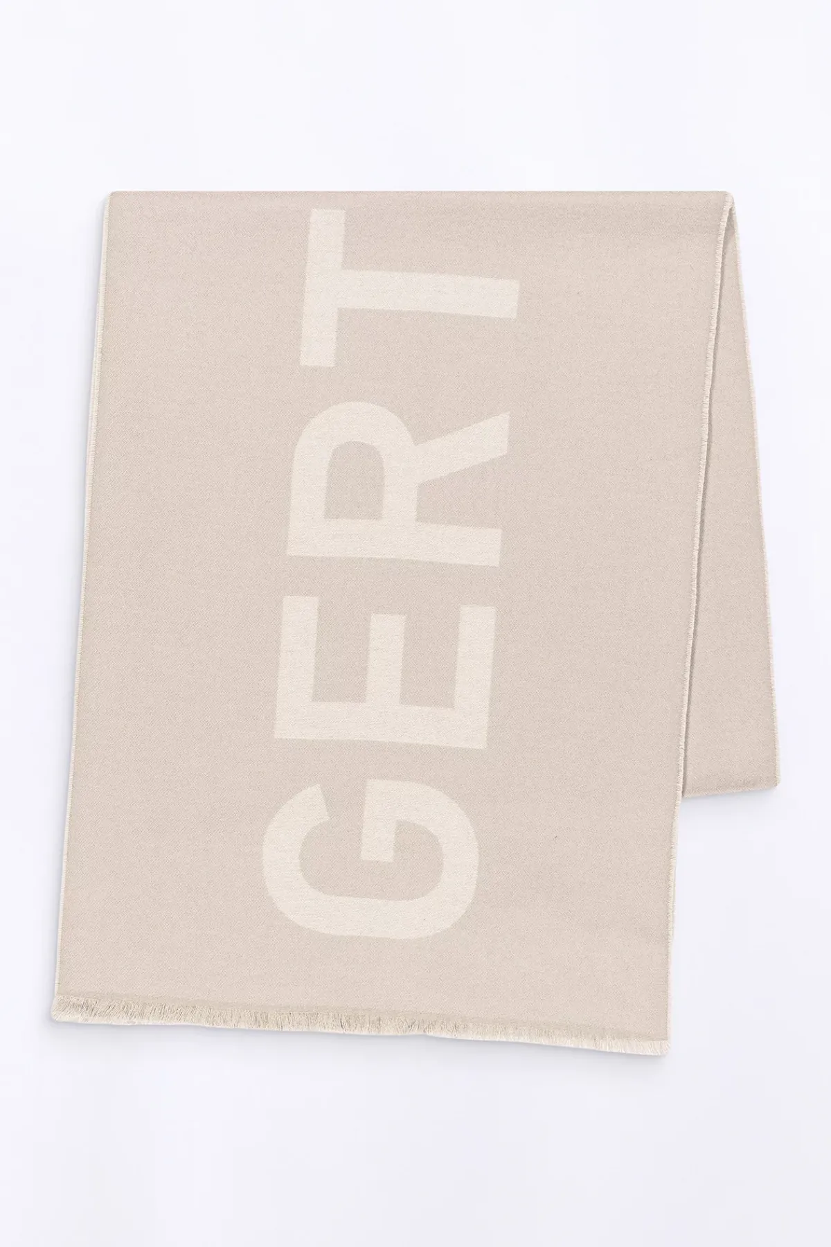 Echarpes & Gants*Gertrude Echarpe Unisexe En Maille Jacquard Bicolore Mathilde Ciment