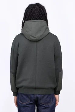 Gilets*Gertrude Gilet Bi-Matiere A Capuche Ken Kaki
