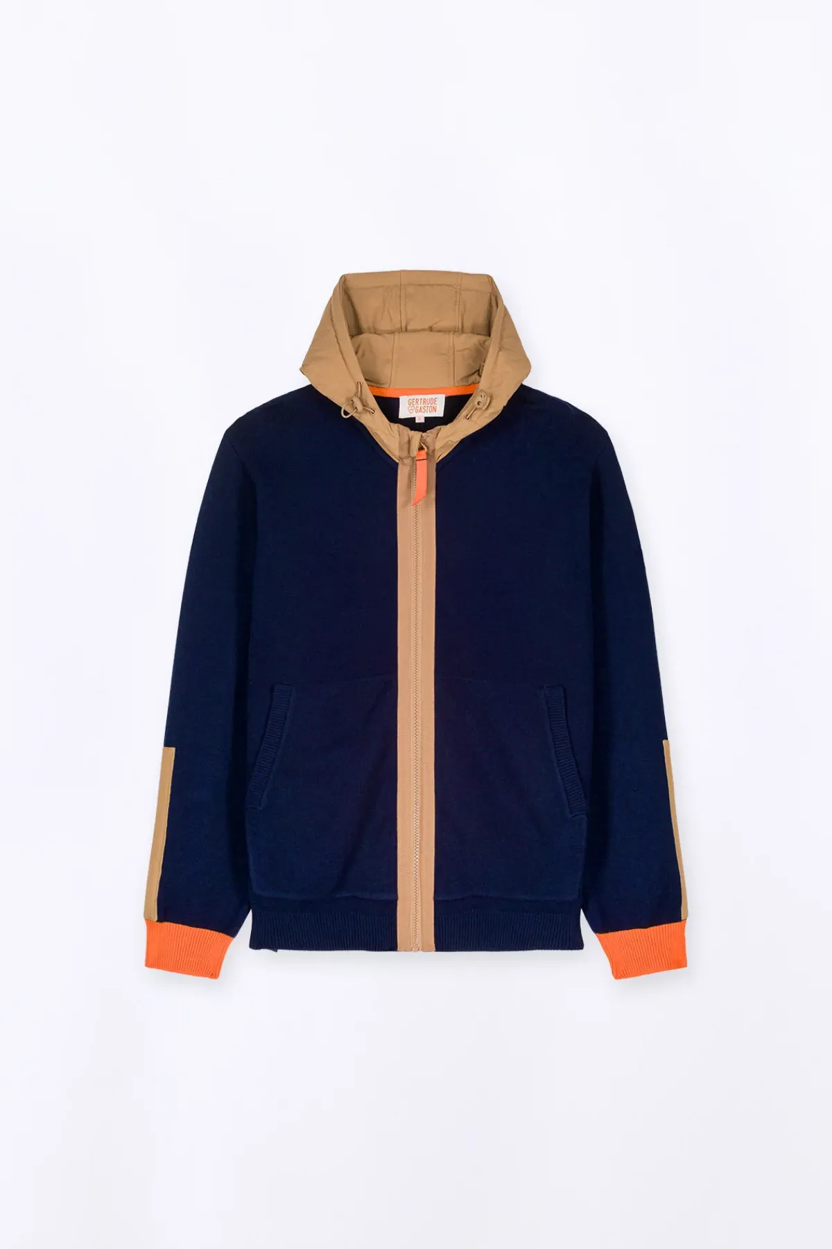 Gilets*Gertrude Gilet Bi-Matiere A Capuche Ken Night