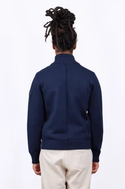 Gilets*Gertrude Gilet Bi-Matiere Col Cheminee Laurenzo Night