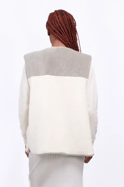 Vestes & Surchemises*Gertrude Gilet Sans Manches Reversible Desiree Dust