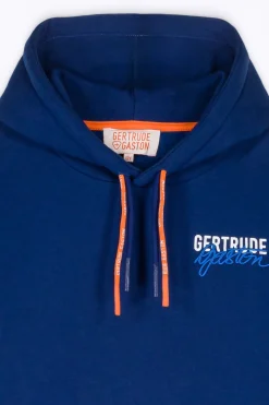 Sweatshirts & Hoodies*Gertrude Hoodie A Capuche Imprime Dos Little Charly Circle Worker Blue