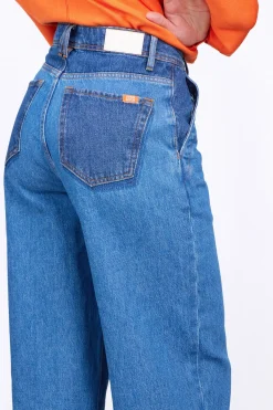 Pantalons*Gertrude Jeans Fare Taille Haute Double Delavage Vivienne 6 Month