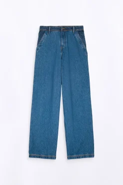 Pantalons*Gertrude Jeans Fare Taille Haute Double Delavage Vivienne 6 Month