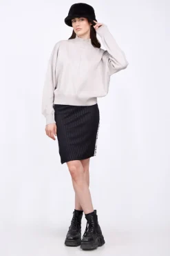 Robes & Jupes*Gertrude Jupe Crayon En Maille Adama Black