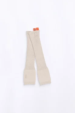 Echarpes & Gants*Gertrude Mitaines Longues En Maille Kitty Ciment