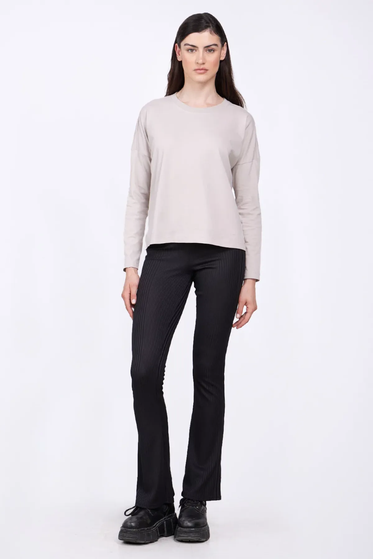 Pantalons*Gertrude Pantalon Ajuste Coupe Flare Minerva Black