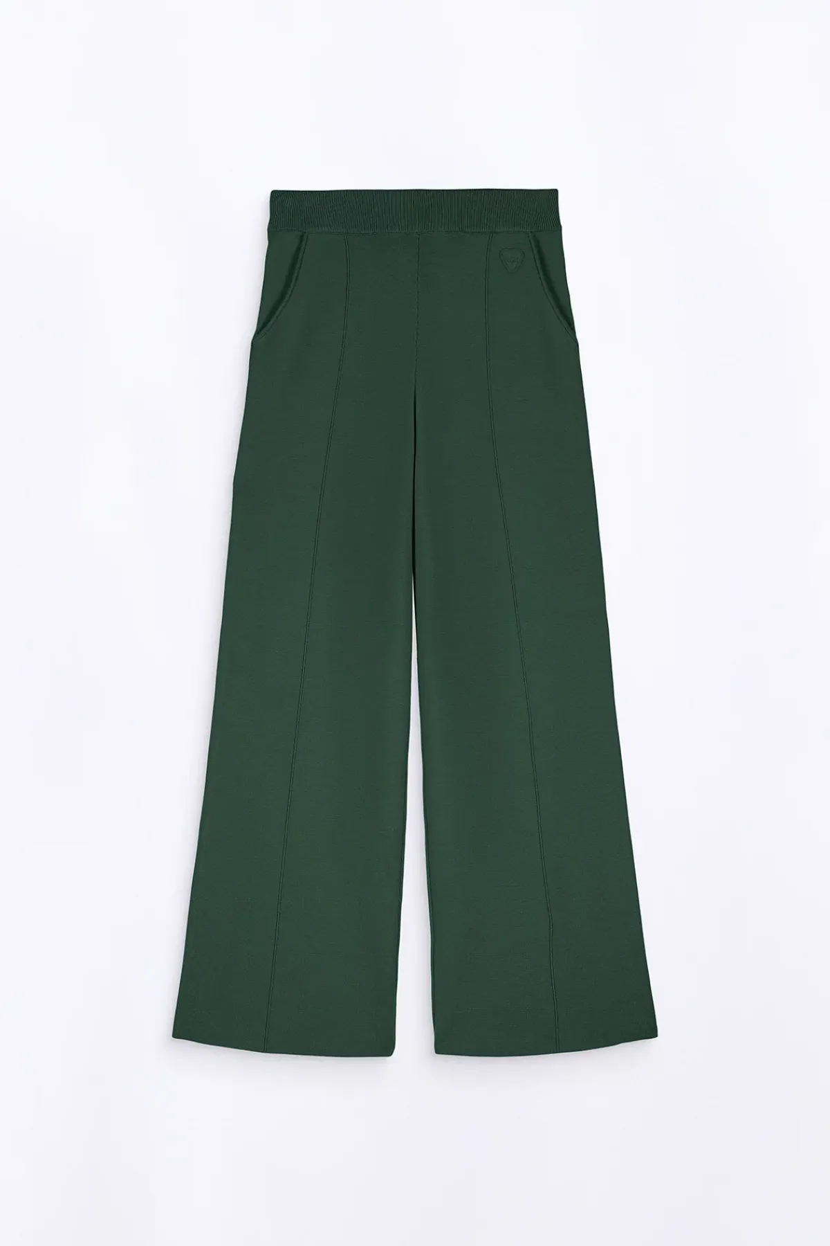 Pantalons*Gertrude Pantalon Ample En Maille Annie Dark Green