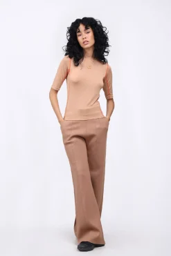 Pantalons*Gertrude Pantalon Ample En Maille Annie Liege