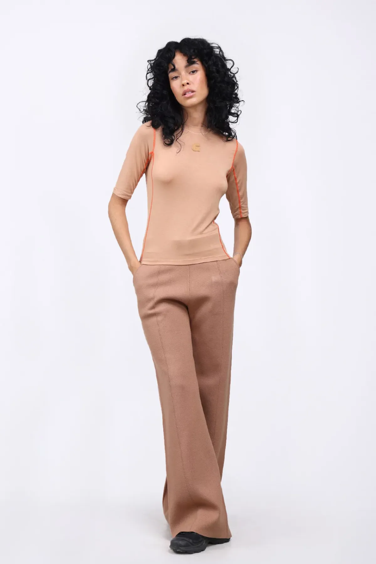 Pantalons*Gertrude Pantalon Ample En Maille Annie Liege