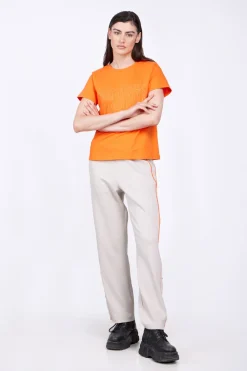 Pantalons*Gertrude Pantalon De Jogging Bandes Contrastees Maxence Ciment