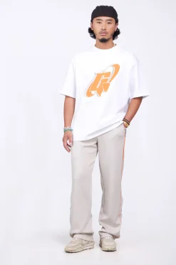 Pantalons*Gertrude Pantalon De Jogging Bandes Contrastees Maxence Ciment